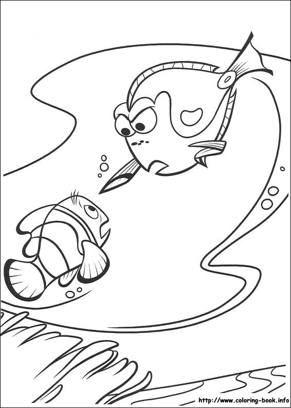 Finding Nemo coloring picture